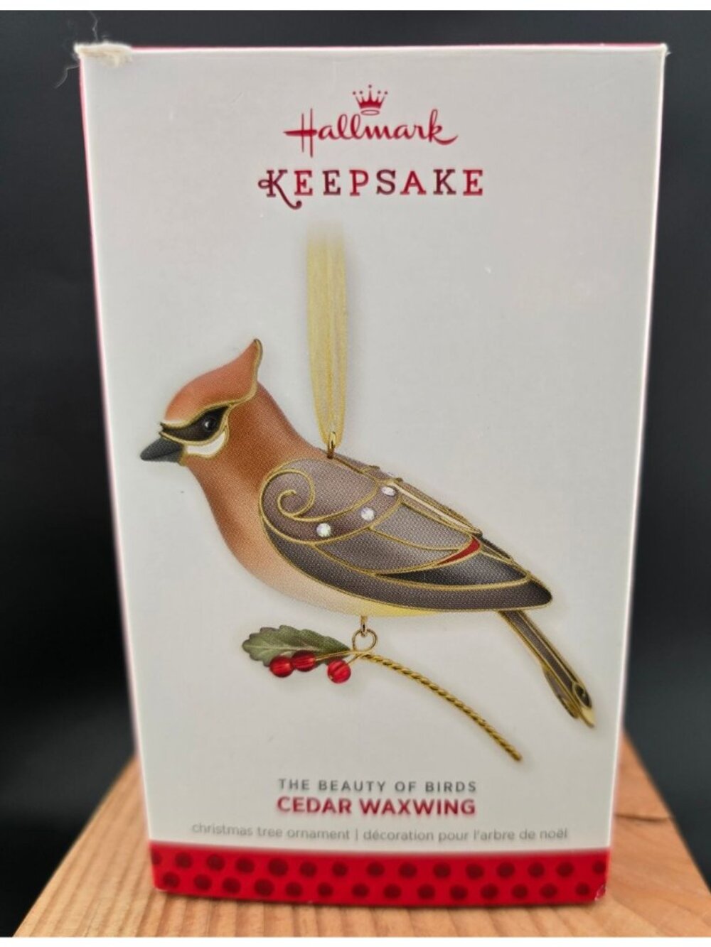 Hallmark Keepsake Ornament 2013 Cedar Waxwing Beauty Of Birds Series READ